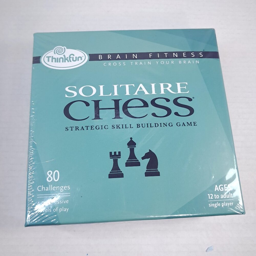 New ThinkFun‎ Solitaire Chess Brain Fitness Strategic Skill building Game sealed